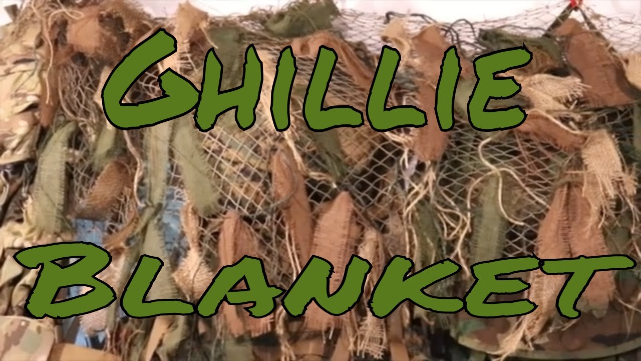 Ghillie Blanket: A simple D.I.Y. project to help conceal my wild camp cache.