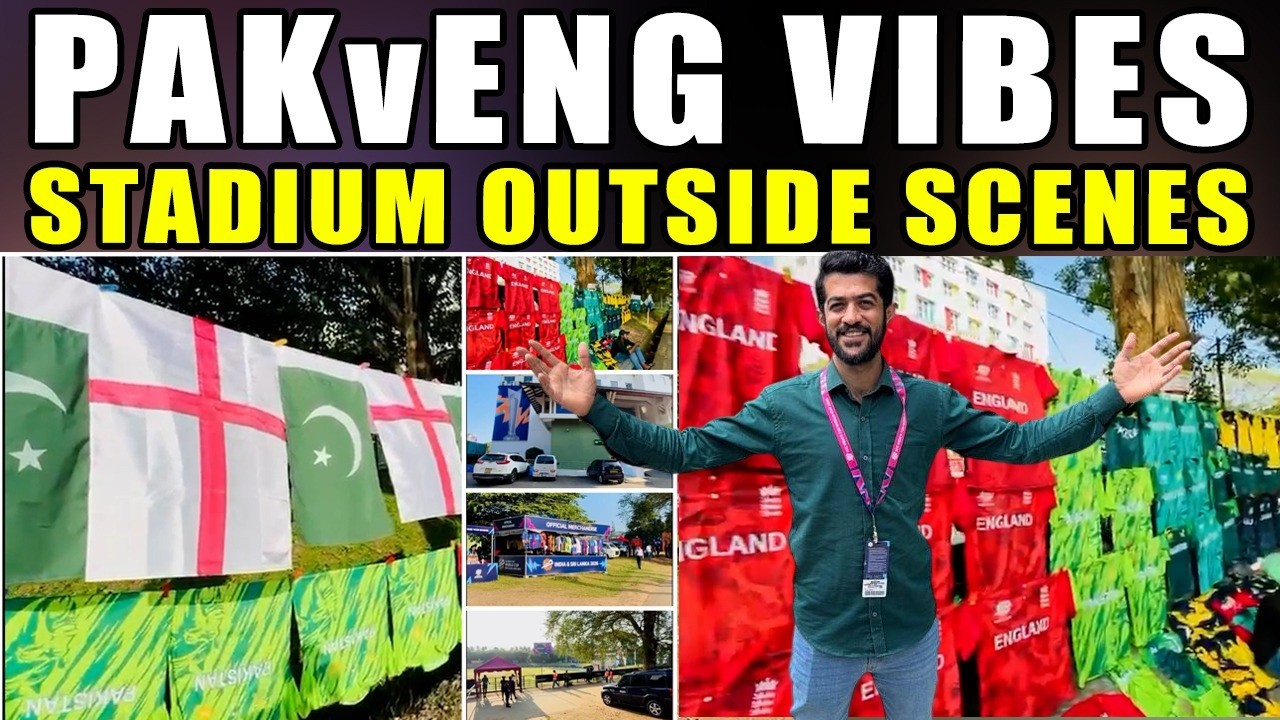 Pakistan vs England | Electric Atmosphere Outside Pallekele Cricket Stadium | ICC T20 WORLDCUP