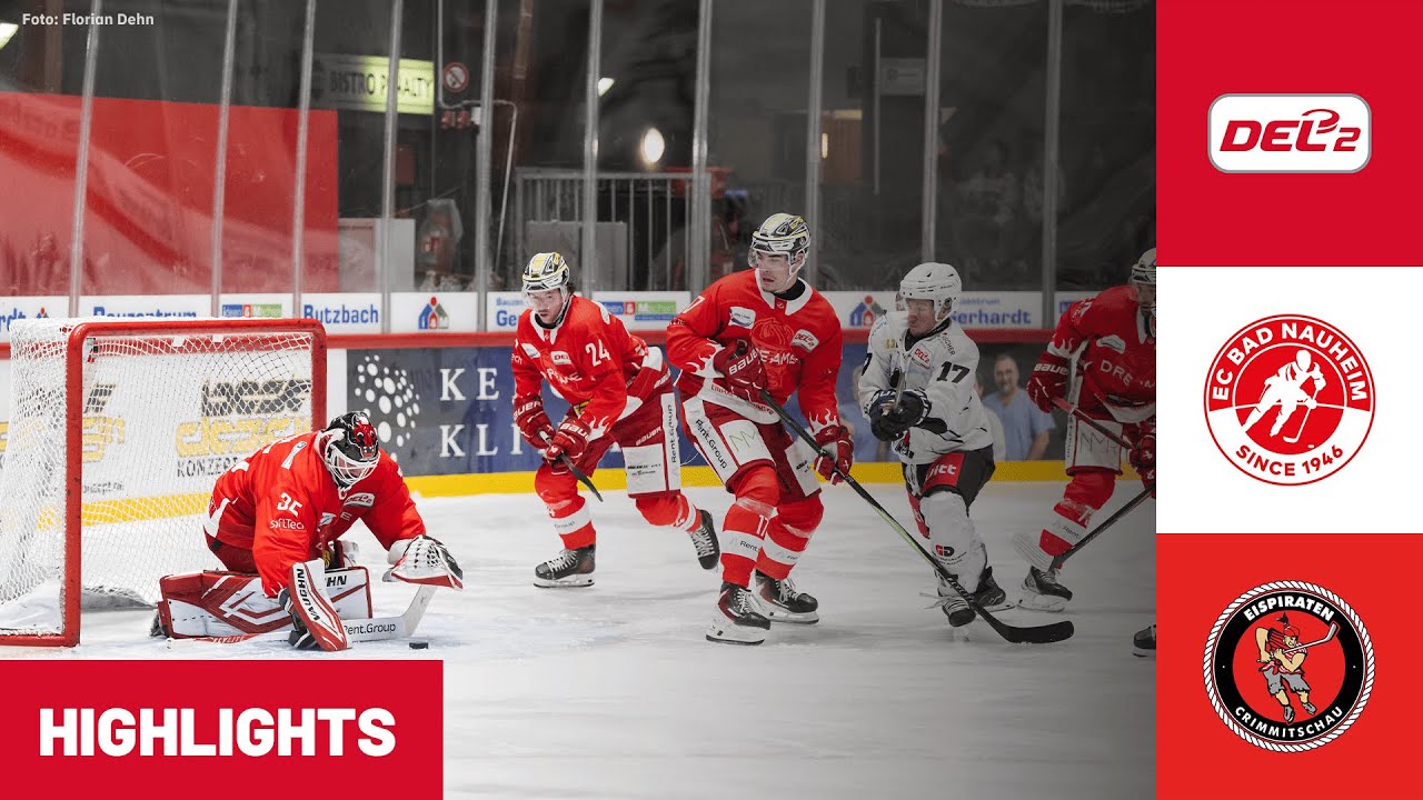 DEL2: EC Bad Nauheim vs. Eispiraten Crimmitschau | Highlights
