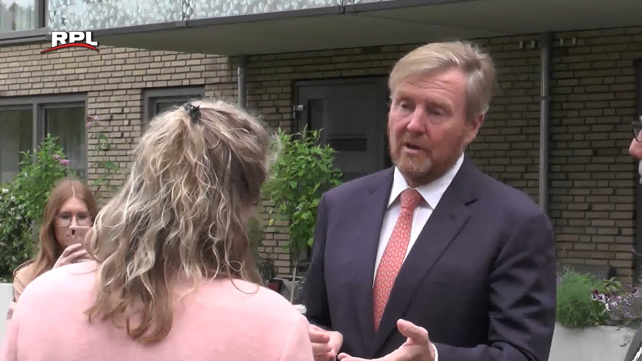 koning op bezoek in Woerden