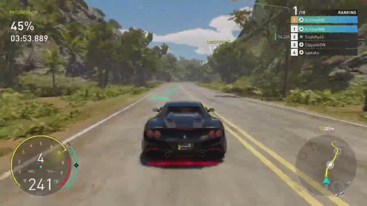 1st place after i crashed at the start and my game freezing