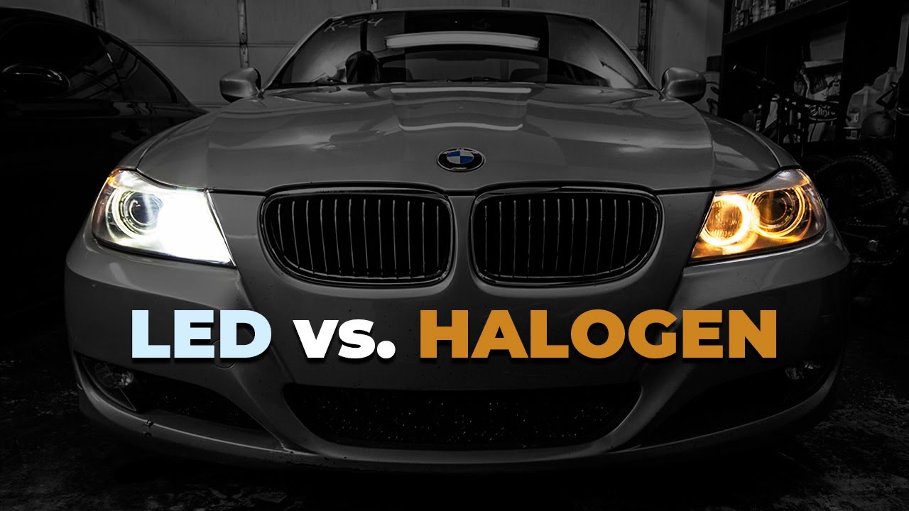 Как установить светодиодные ангельские глазки LUX H8 на BMW 335i! (E90 3 серии)