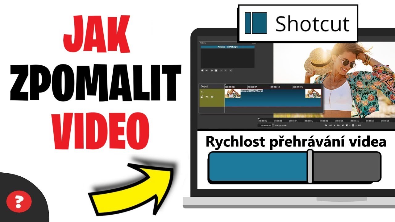 Jak ZPOMALIT VIDEO v Shotcutu (Rychl&yacute; n&aacute;vod) | N&aacute;vod | PC / Shotcut