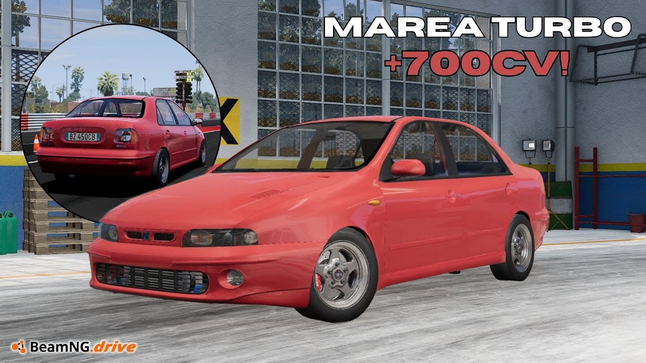 ACELERANDO UM MAREA TURBO COM MAIS DE 700 CAVALOS! - BeamNG.Drive