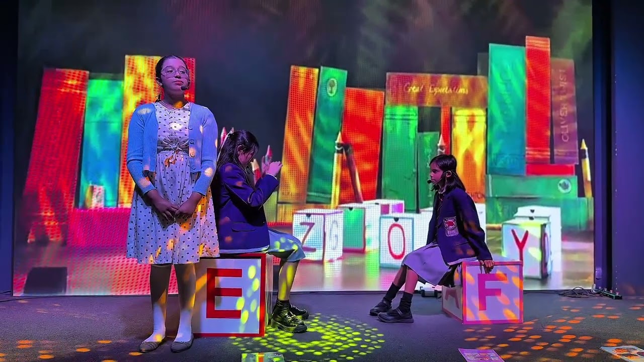 Kourtney as Matilda in Matilda the Musical at the OFF Broadway UAE