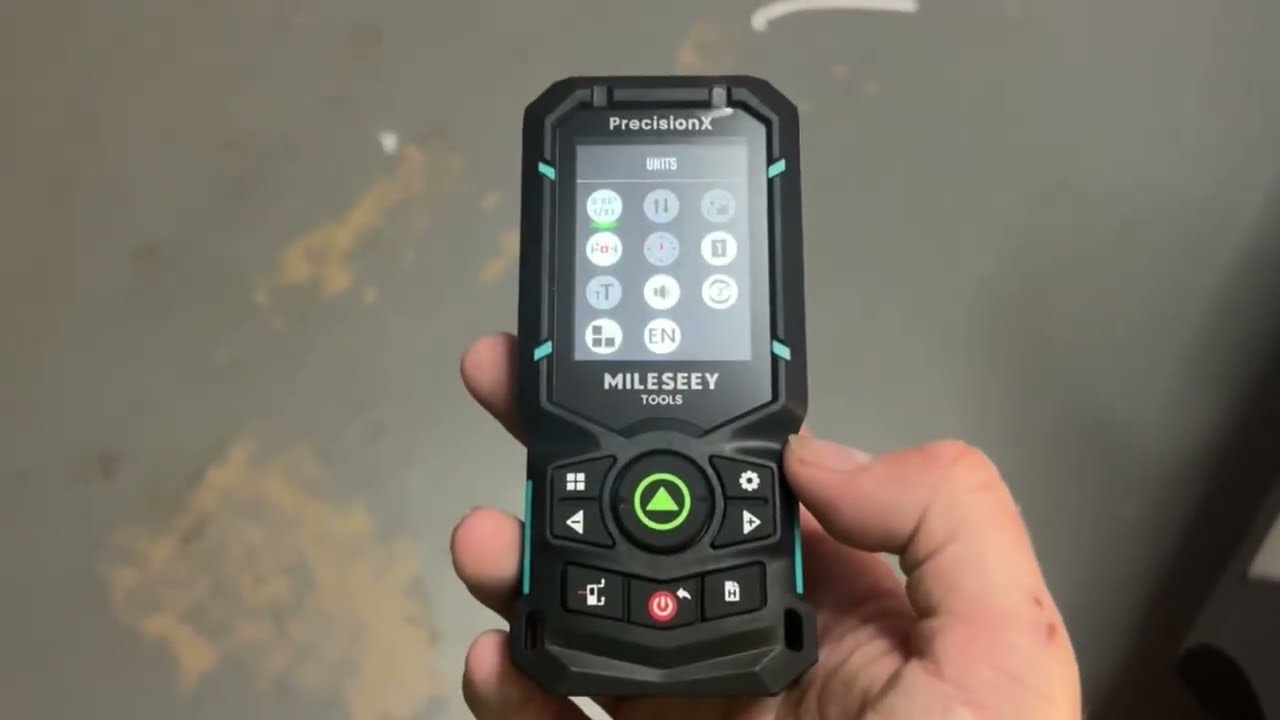 Лазерный дальномер MILESEEY S50 с зеленым лучом, измерение расстояния до 400 футов, P2P, боковое ...
