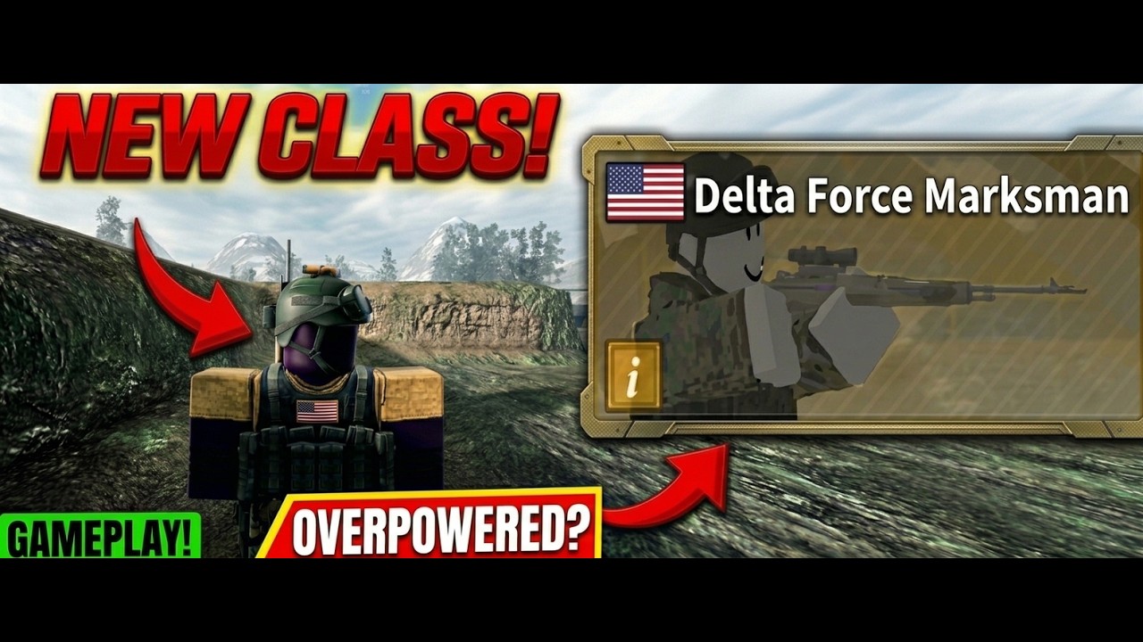 NEW DELTA FORCE MARKSMAN IS IT OP? GAMEPLAY/SHOWCASE ROBLOX COLD WAR