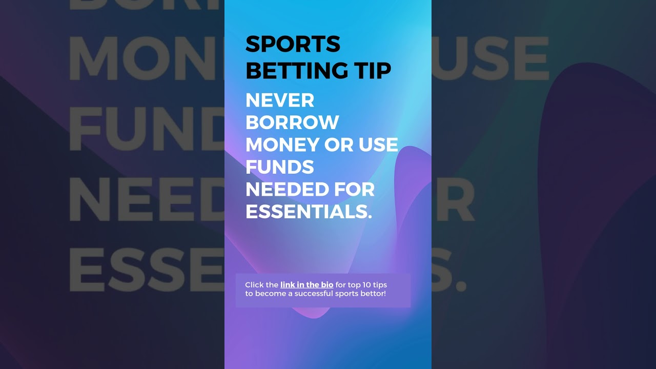 Sports Betting Tip Template #sportsbetting #bankrollmanagement