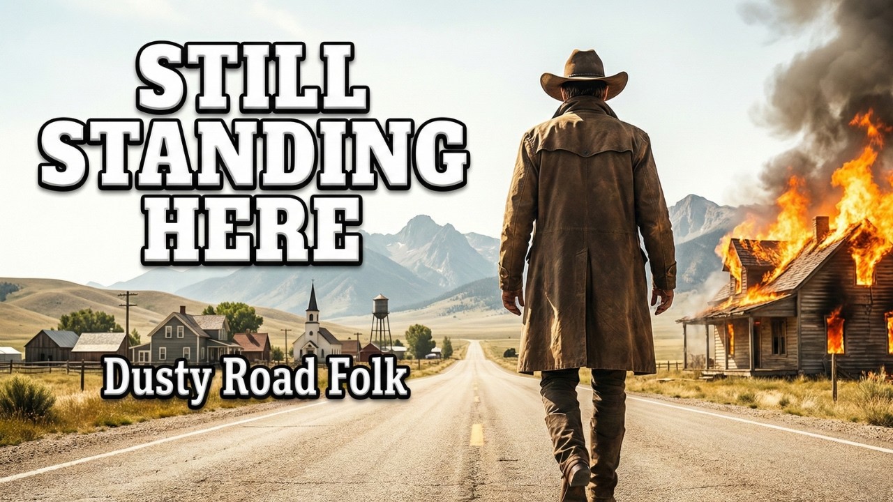 Still Standing Here - Dusty Road Folk (Official Lyric Video) | Powerful Country Folk Anthem