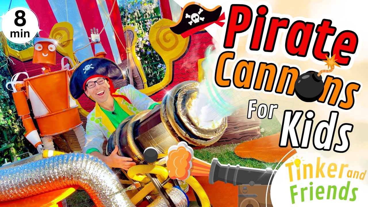 Pirate Cannon Construction Videos for Kids | Science Experiments | Pirate Crafts and Activities