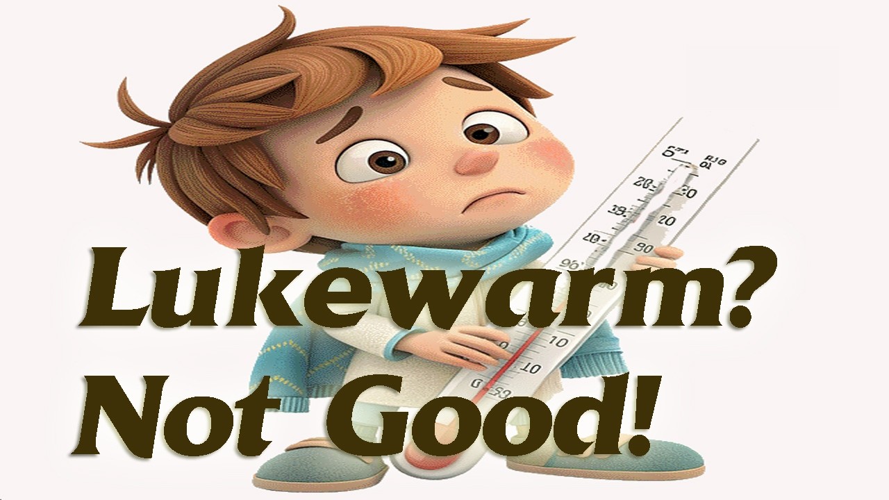 Lukewarm Christian?  Not good.