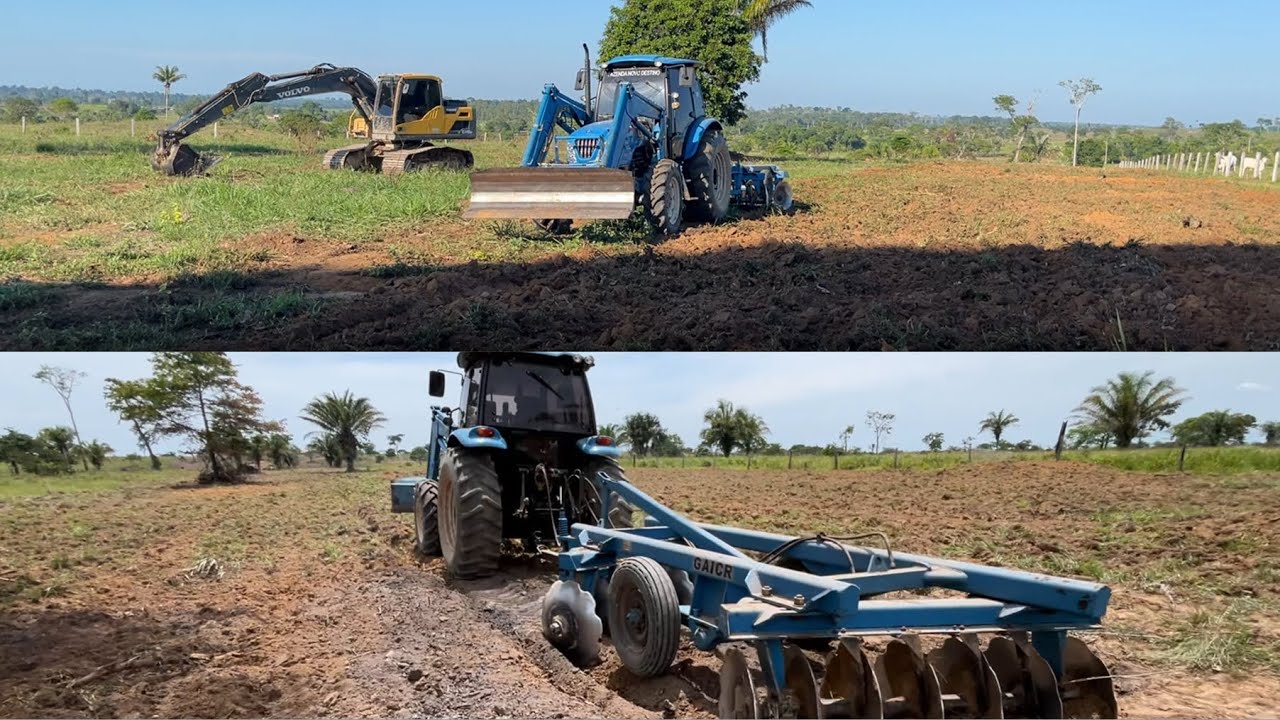 Compramos um pedaço de terra para agregar a fazenda! Virei tratorista novamente !