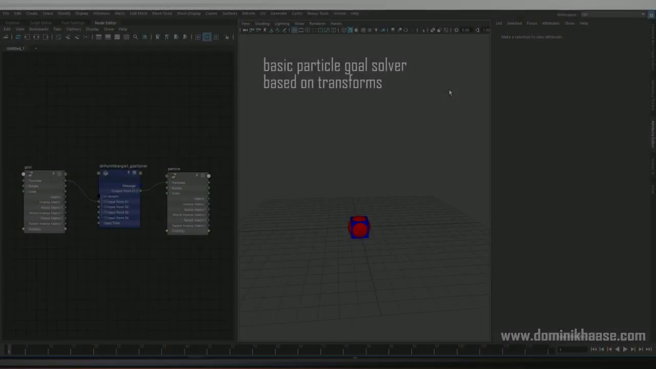 Maya Node - dhPointWrangle - Update 001 (dynamic particle solver and IK solver)