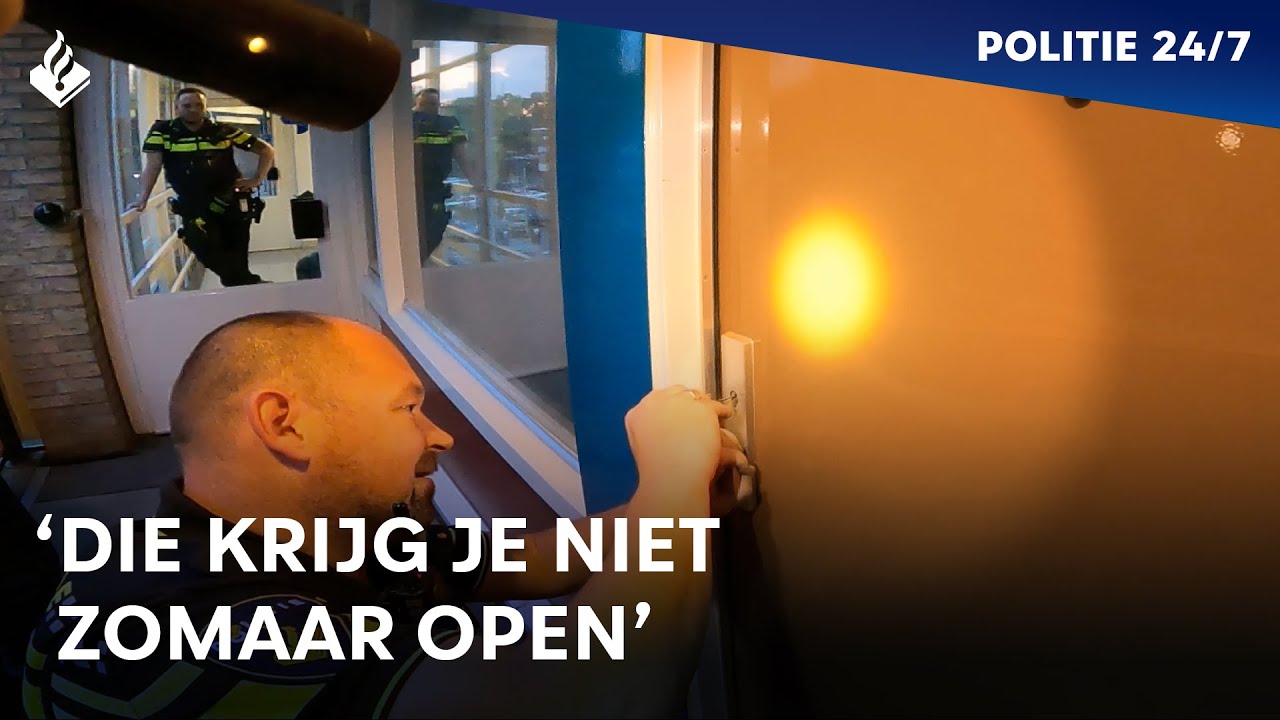Man sluit zichzelf buiten met invalide vrouw binnen | POLITIE 24/7