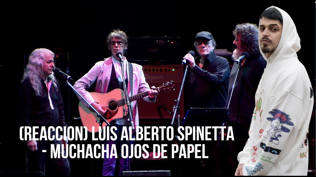 PURA EMOCIÓN (REACCION) Luis Alberto Spinetta - Muchacha Ojos de Papel ( Estadio Vélez Sarsfield)