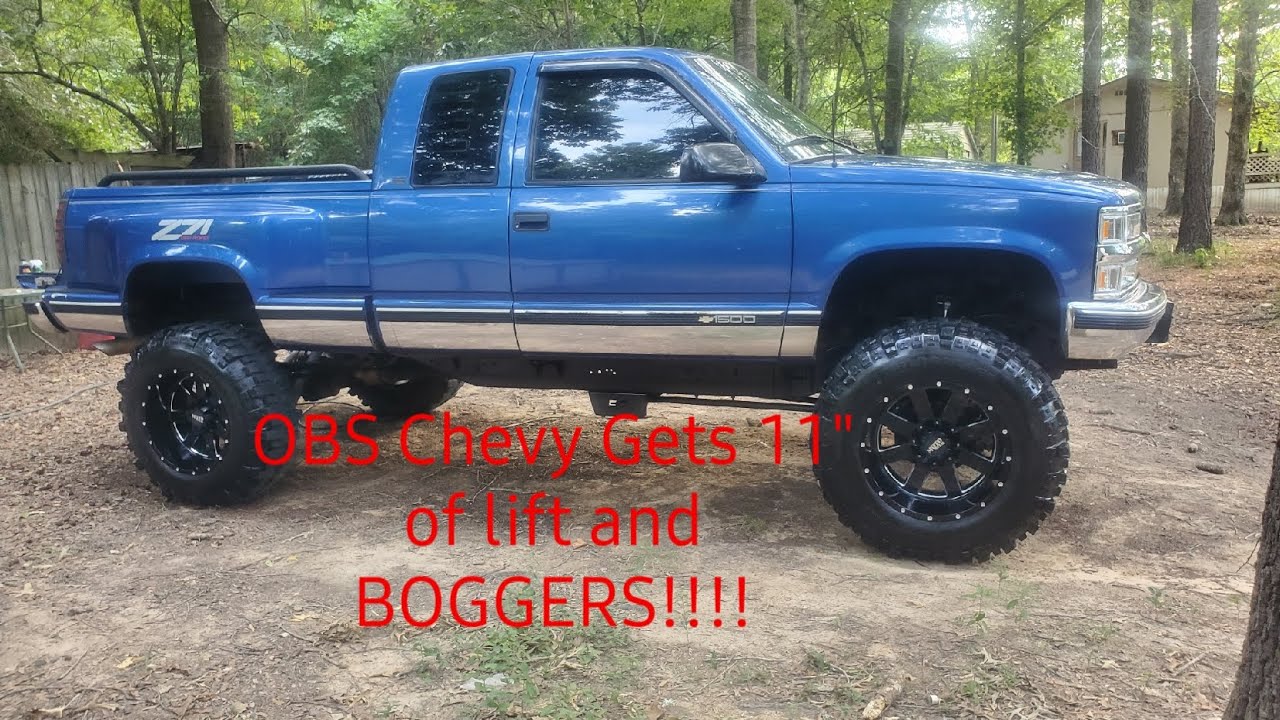 OBS Chevy Gets 11" lift and BOGGERS!