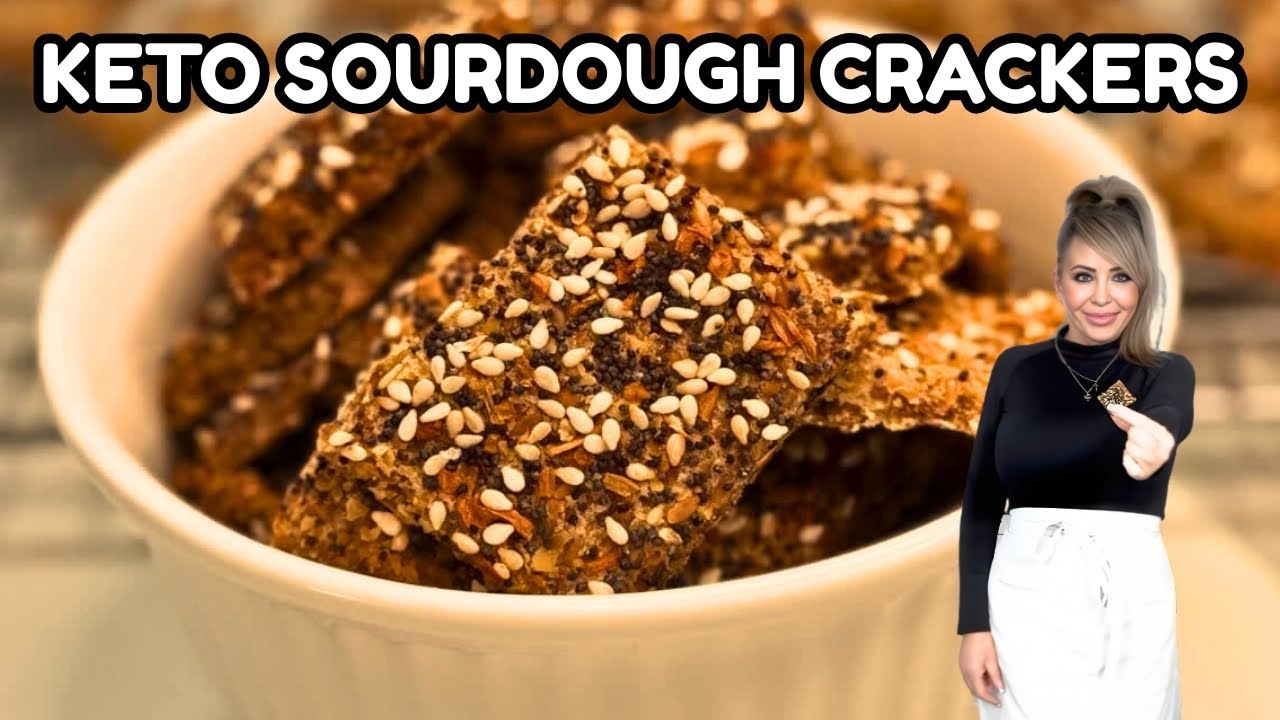 KETO SOURDOUGH CRACKERS | Thin & Crispy 🥨