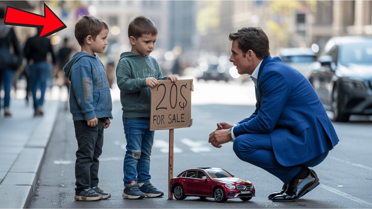 Des Jumeaux Vendent une Voiture Jouet pour Sauver leur Maman — Un Milliardaire Change Leur Vie