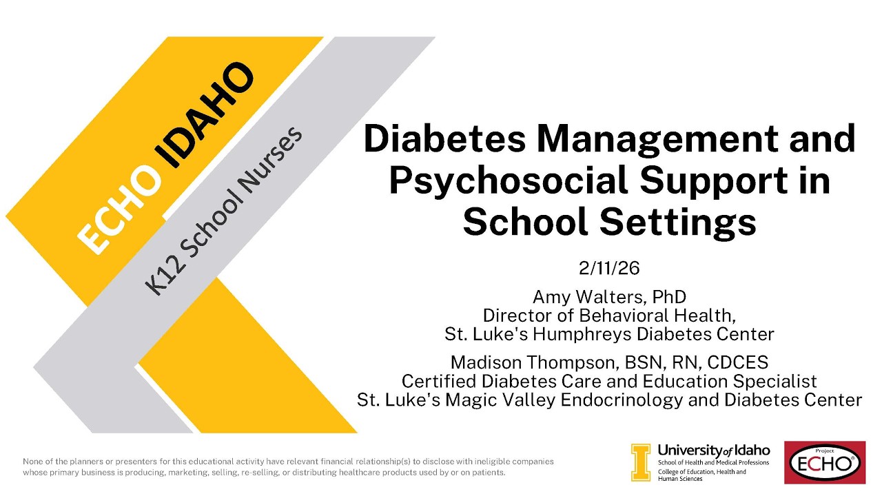 Diabetes Management and Psychosocial Support in School Settings  - February 11, 2026