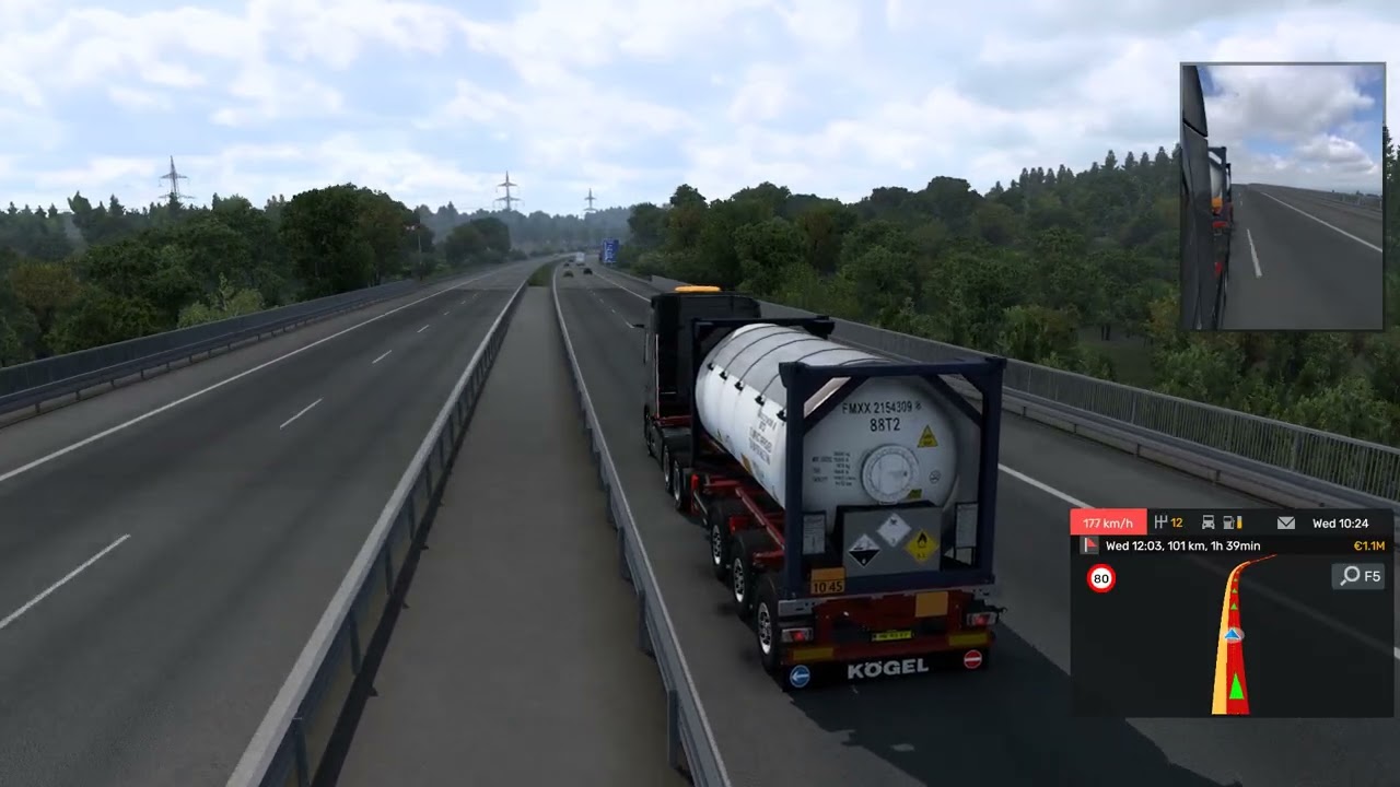 Fluorine 6t | Volvo FH6 Aero | 780 HP | Esbjerg - Hamburg | ETS 2 | 1.55 | Express Delivery | #698