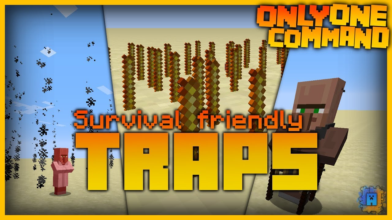 Minecraft: Traps in only one command! (1.8)