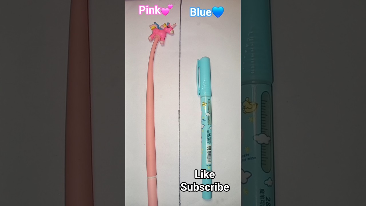 Pink vs blue  💙 💕stationery #schoolstationary #shorts #stationary #ytshorts #pinkvsblue #cute #love