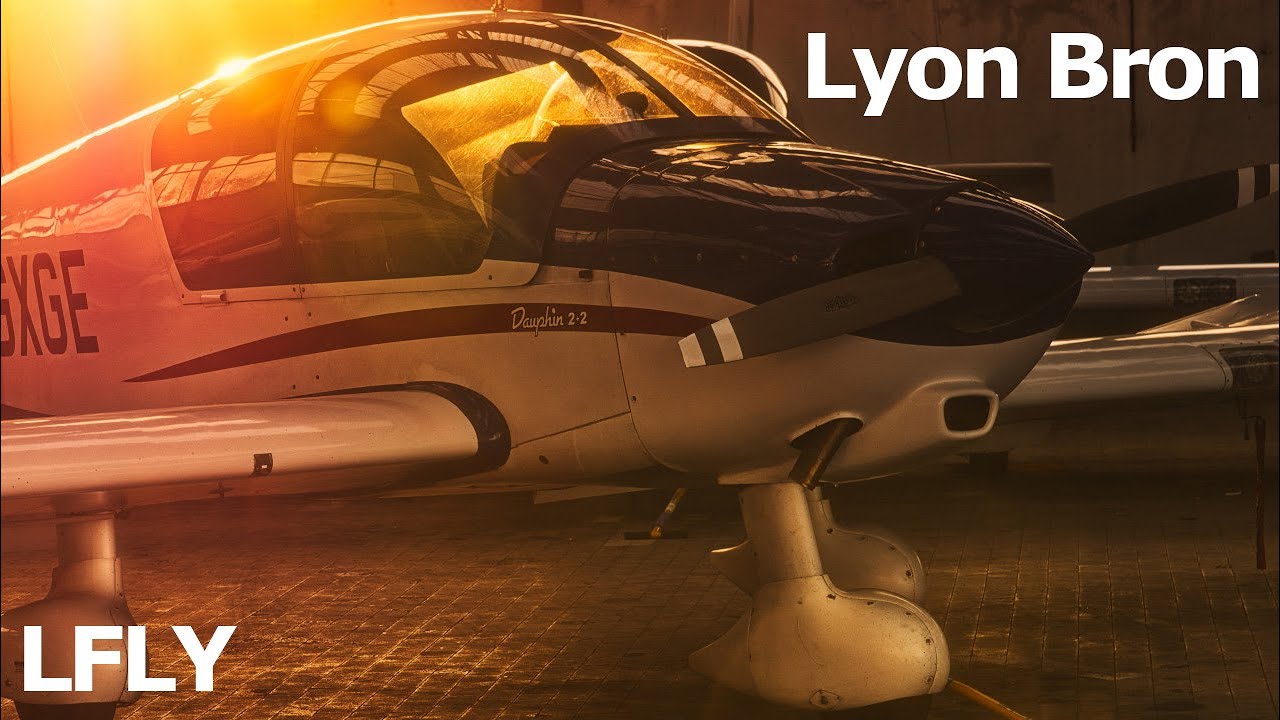DR 400 atterrissage Lyon Bron piste 34  LFLY - Landing Lyon Bron LFLY Runaway 34