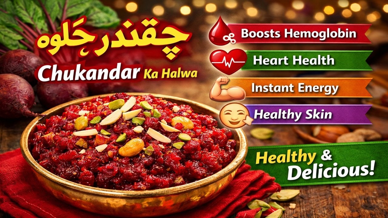 Chukandar ka halwa iron, antioxidants aur natural nitrates se bharpoor hota