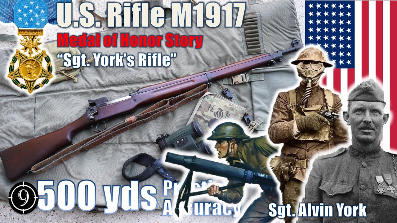 Винтовка США M1917 [История медали Почёта сержанта Йорка в Первой мировой войне] на 500 ярдов: пр...