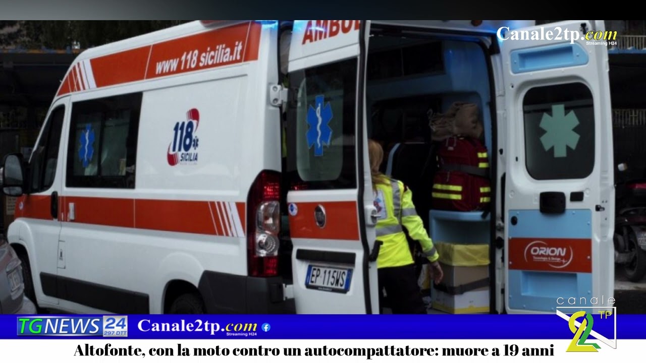 Altofonte, con la moto contro un autocompattatore: muore a 19 anni