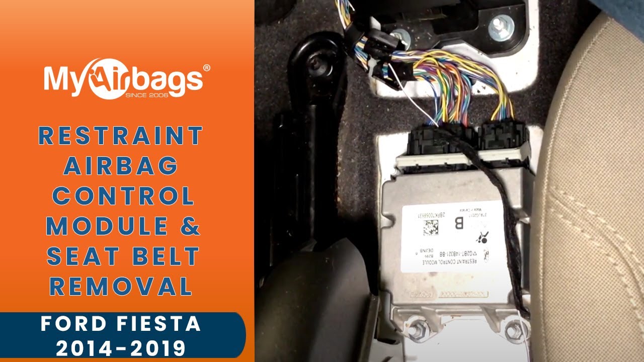 Как снять модуль управления подушкой безопасности SRS RCM и ремень безопасности на Ford Fiesta | ...