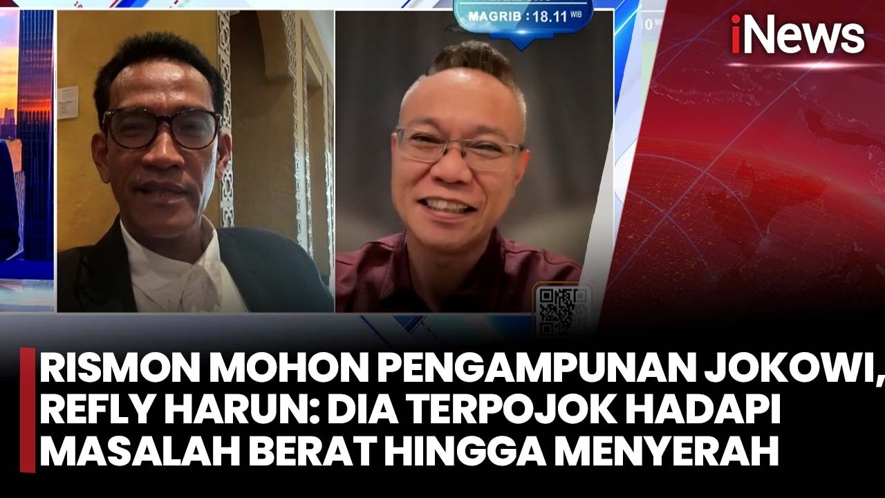 Rismon Mohon Pengampunan Jokowi, Refly Harun: Dia Terpojok Hadapi Masalah Berat hingga Menyerah