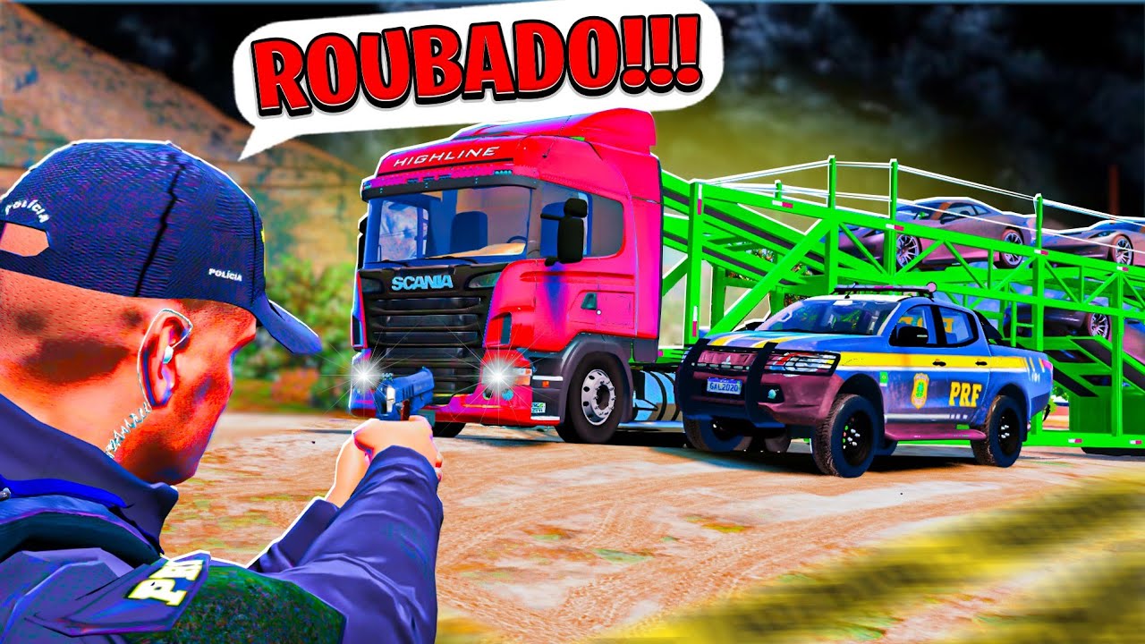 15 MINUTOS PRA PRF RECUPERAR O CAMINHÃO ROUBADO! GTA 
