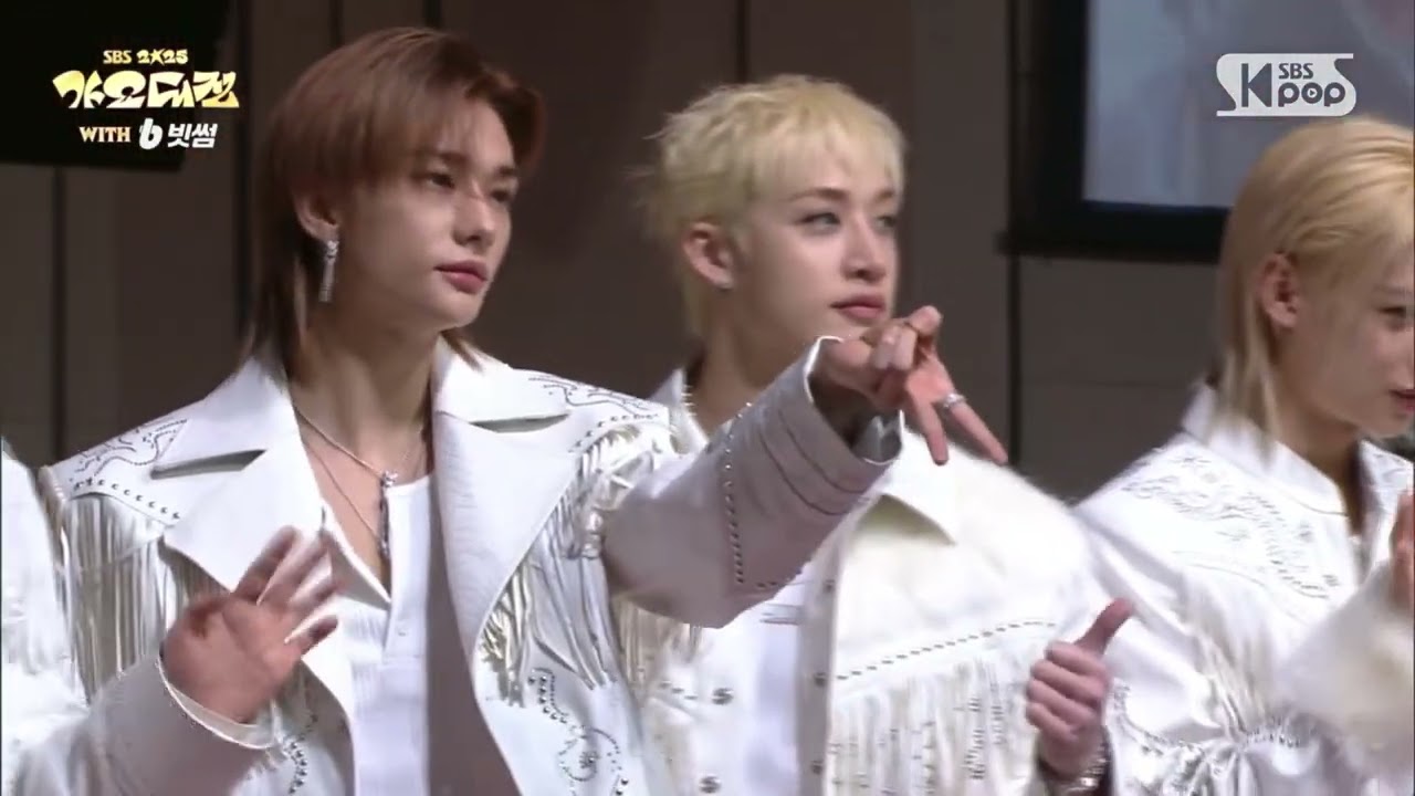 Stray kids at the red carpet of 2025 SBS Gayo Daejeon