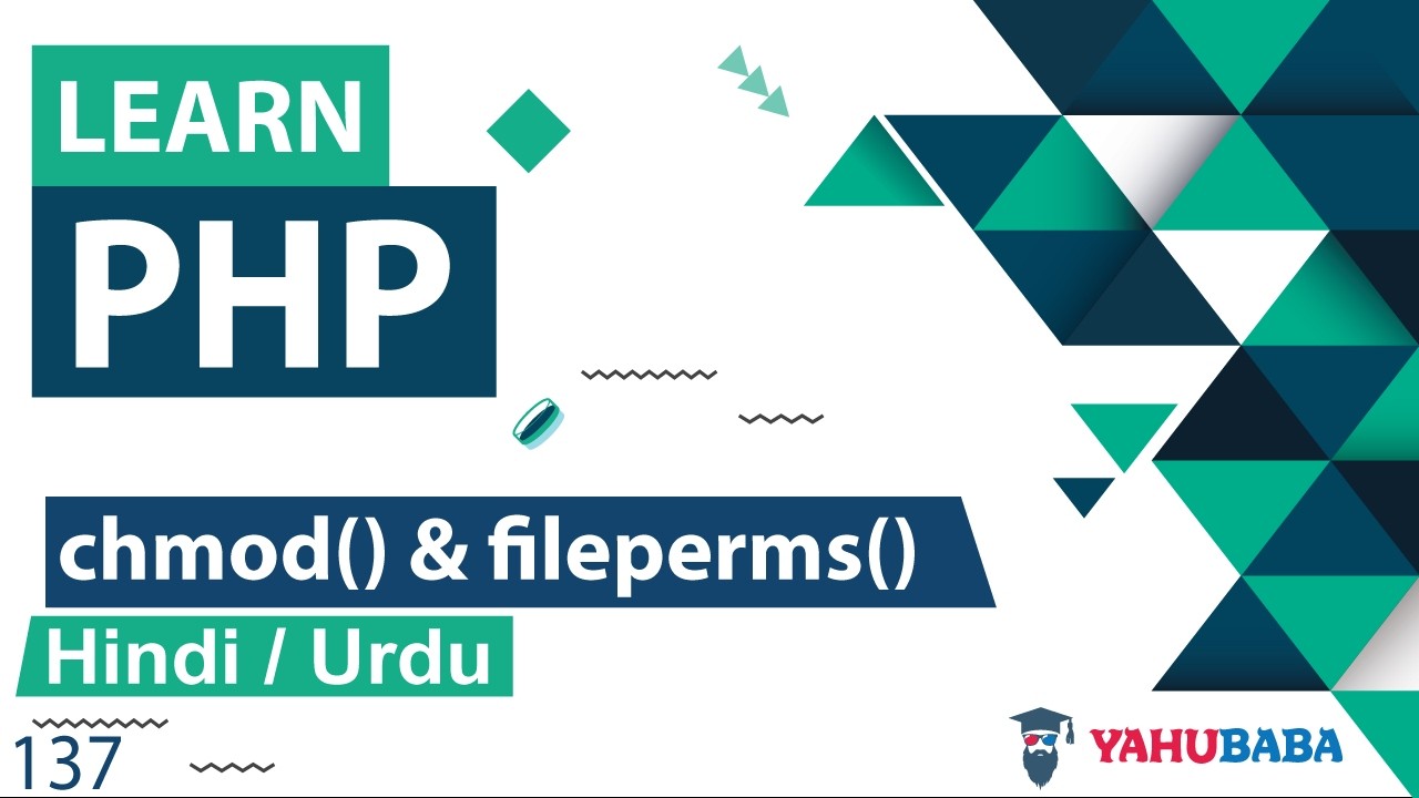 PHP Chmod & Fileperms Functions Tutorial in Hindi / Urdu