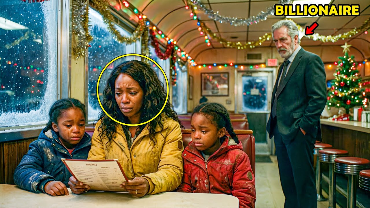Poor Mom Can’t Afford a Meal for Her Twins on Christmas Eve, Then a Billionaire Stands Up…