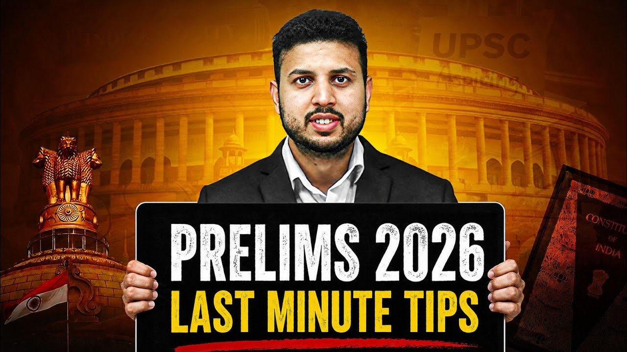 Last Minute Tips for Prelims 2026 That Actually Works! 🔥 || UPSC Wallah