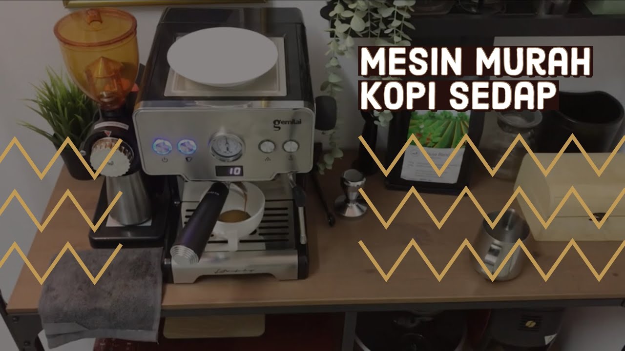 Mesin Espresso Murah untuk Kopi Yang Sedap [Gemilai CRM3605]