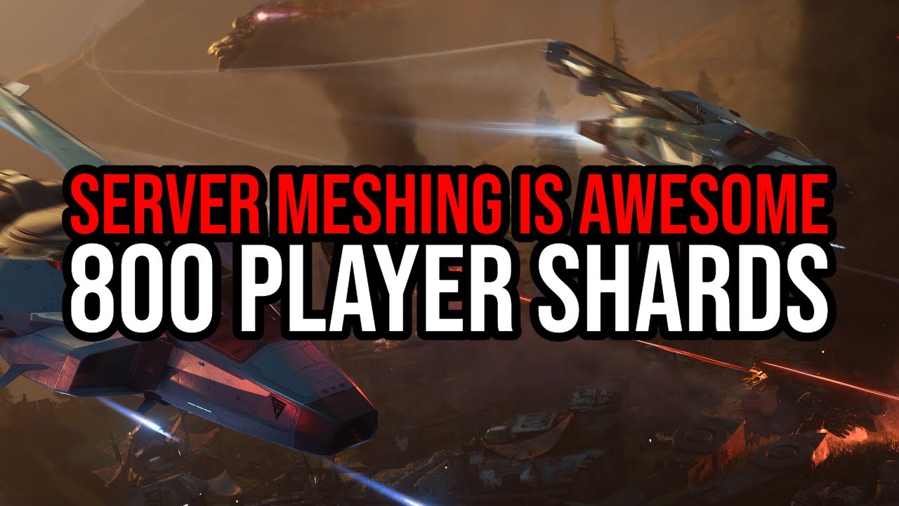 Star Citizen Server Meshing Makes HUGE PROGRESS - 800 Player Shards Are Working!