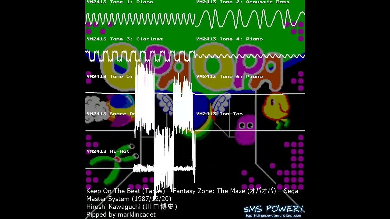 Fantasy Zone: The Maze - Sega Master System (FM) - Hiroshi Kawaguchi
