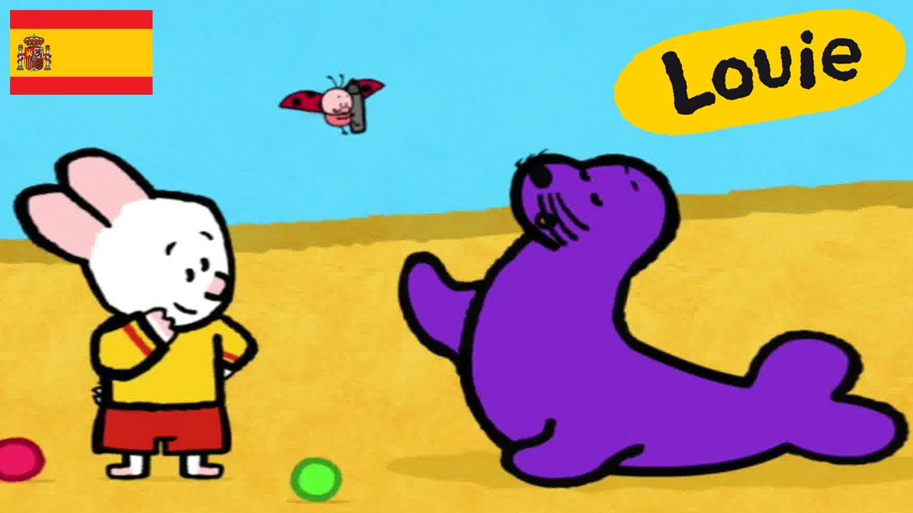 León marino - Louie dibujame un león marino | Dibujos animados para niños