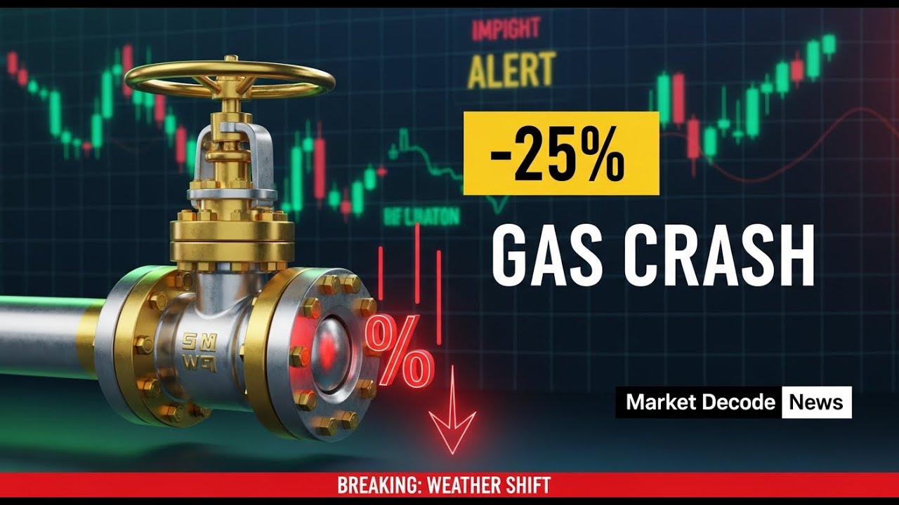 Why Natural Gas Prices Sunk 25%? ❄️ Weather vs. Supply | Market Decode News #mcx  #naturalgas
