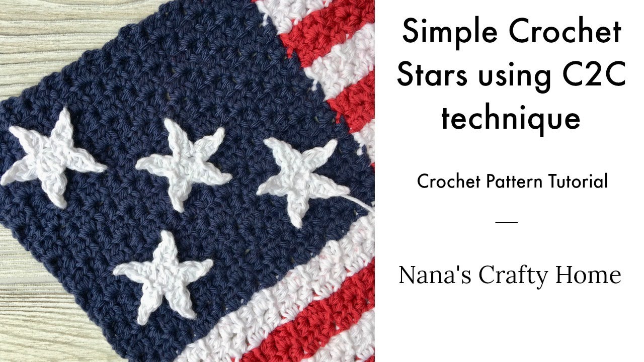 How to Crochet Stars Free Pattern Tutorial