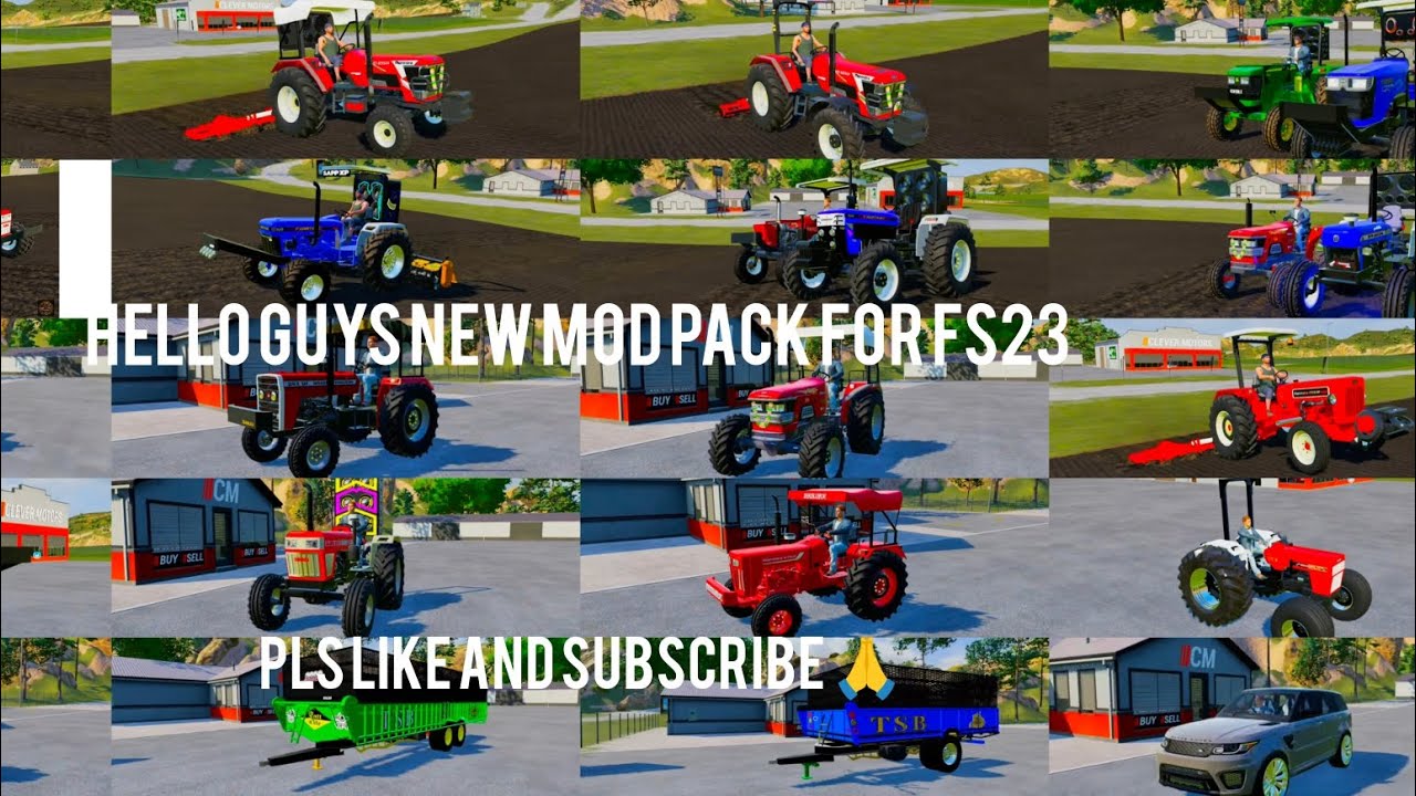 hello guys New Mod pack for fs23 without password link in comment pls like and subscribe 🙏