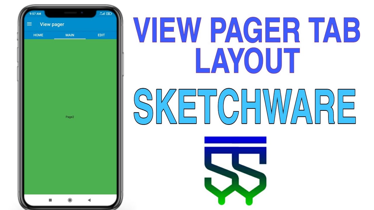 View Pager Tab Layout Sketchware | View pager in sketchware | Tab Layout in Sketchware