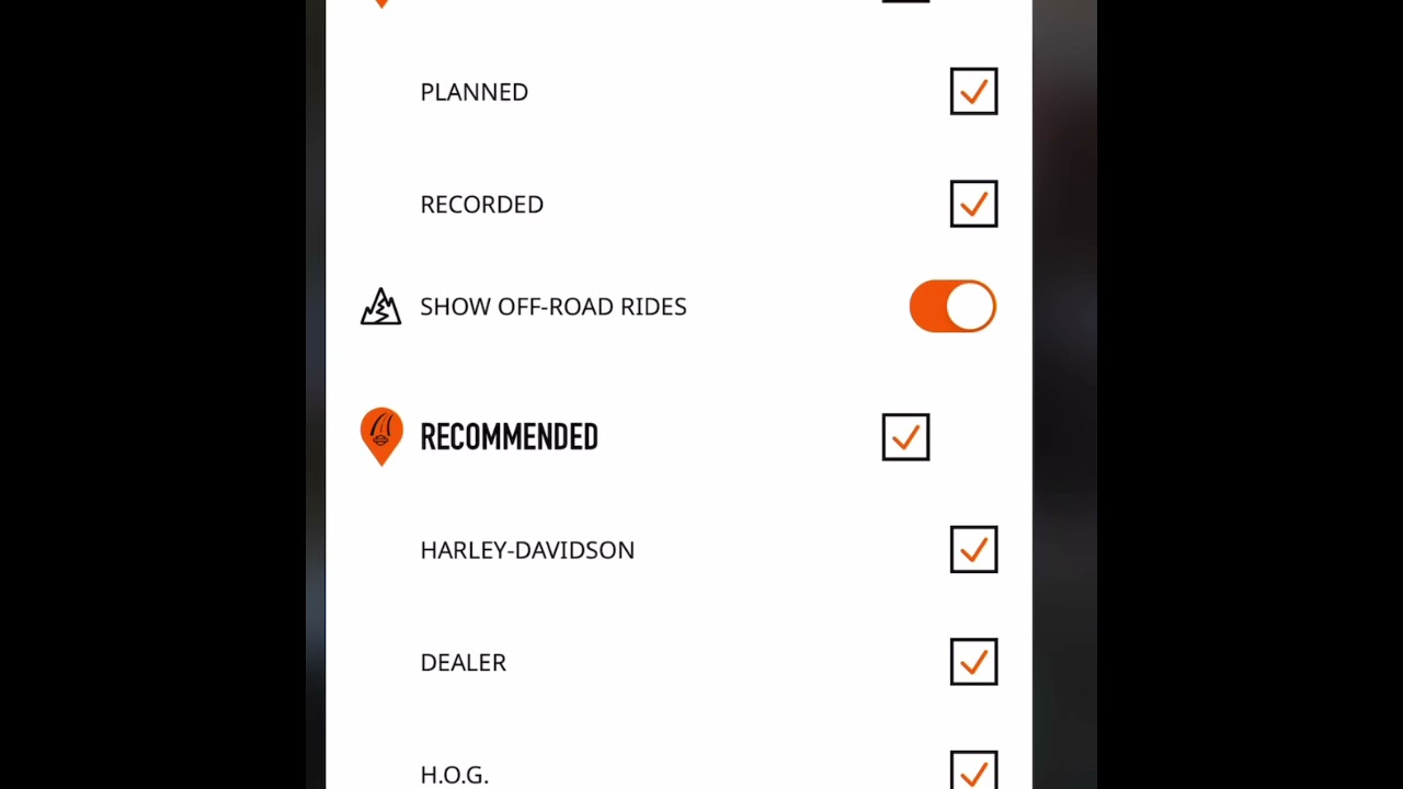 Harley Pan America app how to add off road rides