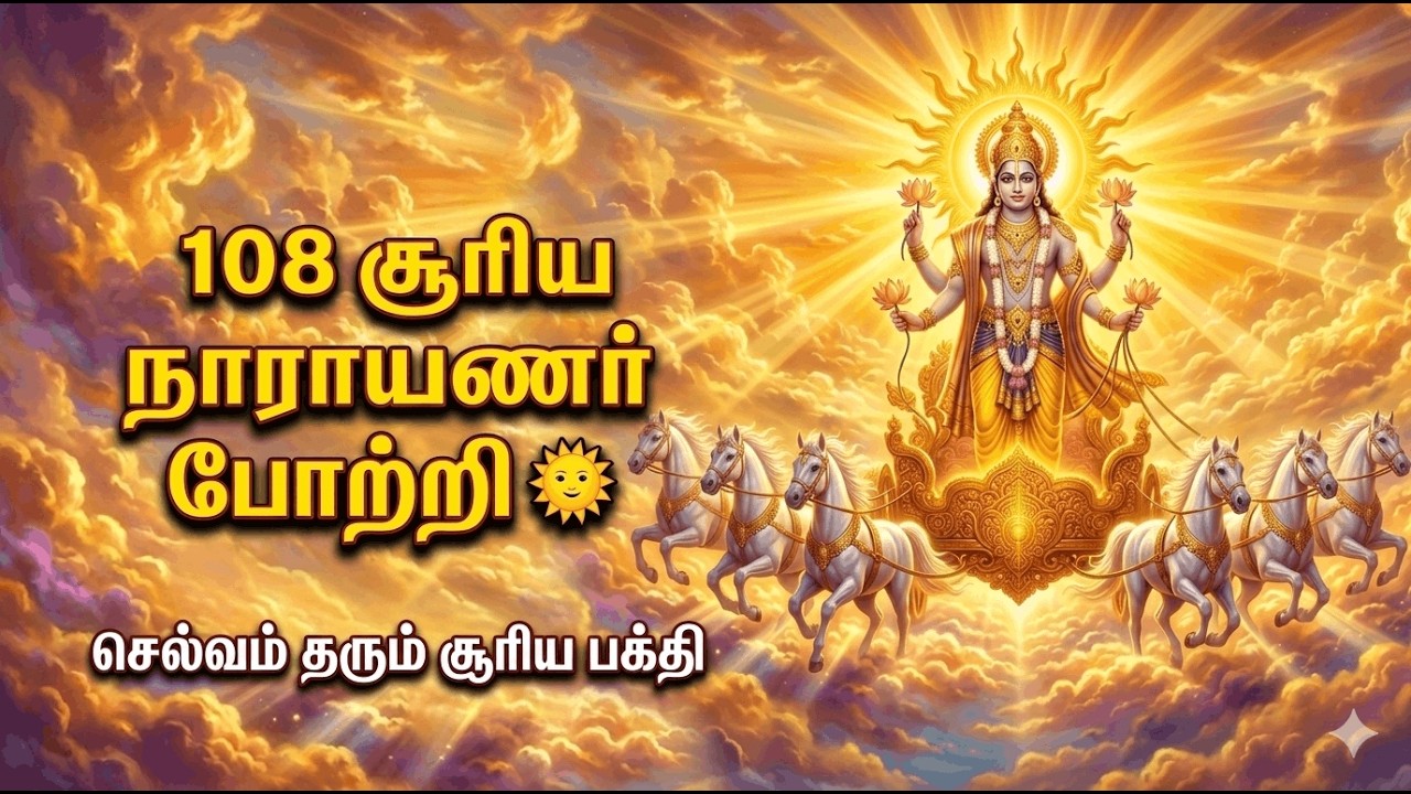 செல்வம் தரும் சூரிய பக்தி |108 சூரிய நாராயணர் போற்றி 🌞I Surya Narayanar Potri Tamil