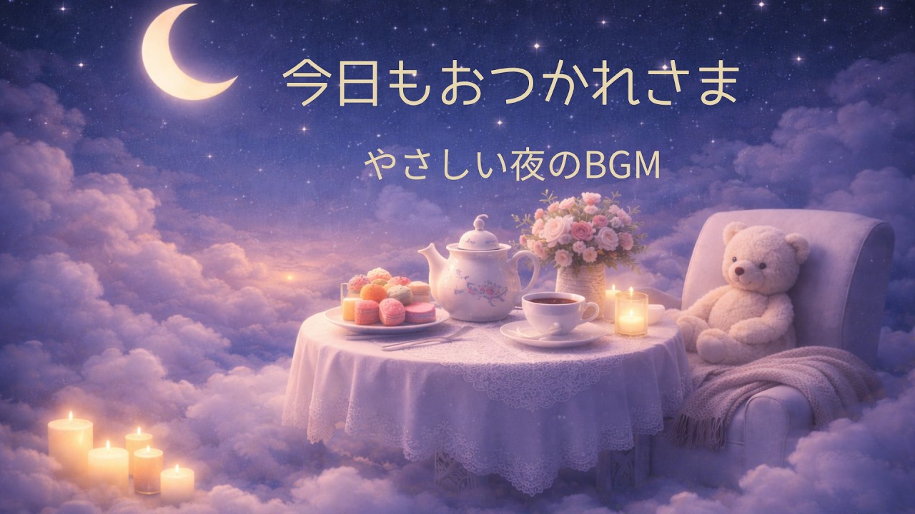 今日もおつかれさま｜心を整えるやさしい夜のBGM(寝かしつけ・授乳時間にも）