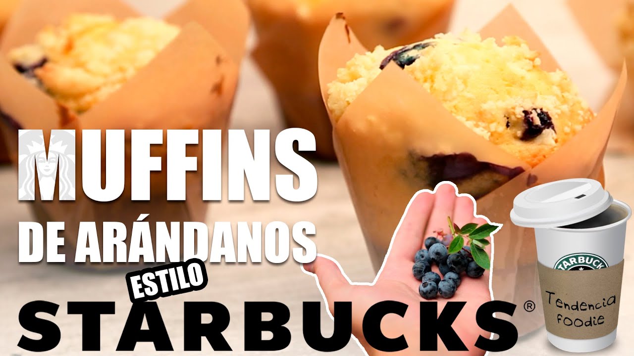 Como hacer MUFFINS de arándanos 🧁 estilo STARBUCKS | Tendencia Foodie #2