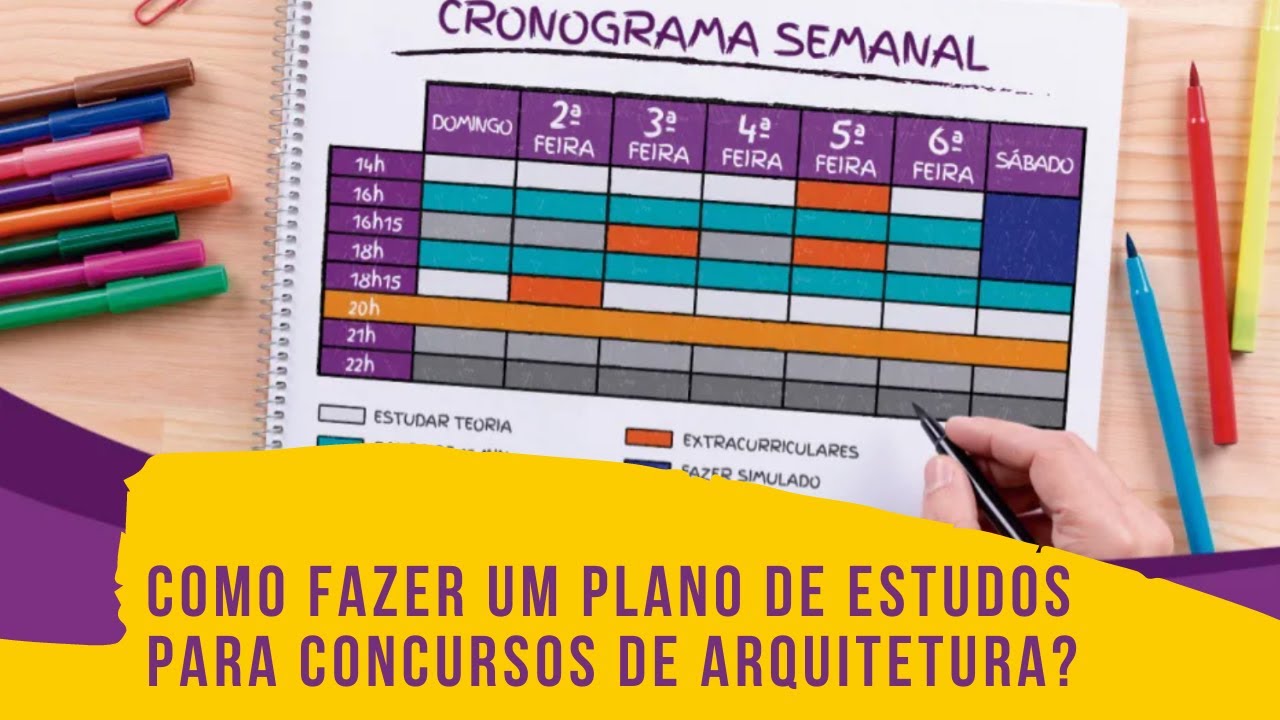 PLANO DE ESTUDOS PARA CONCURSOS DE ARQUITETURA!!!